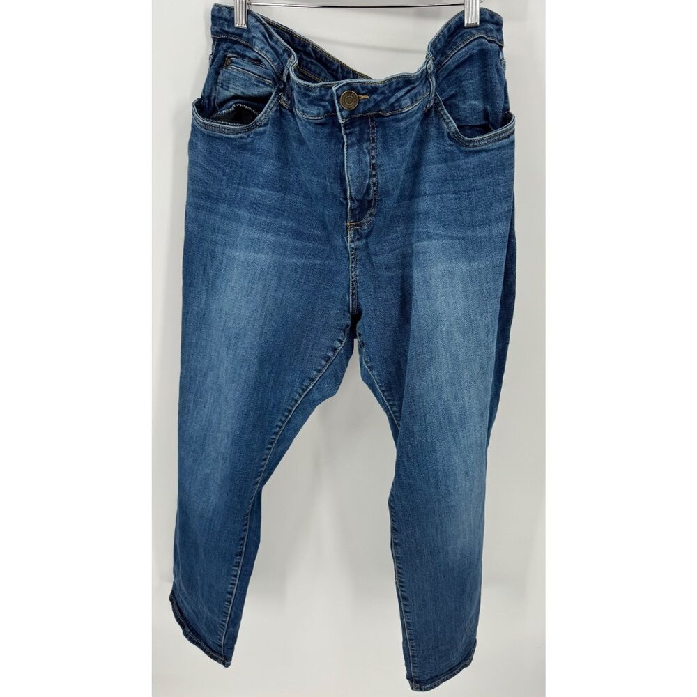 Kut from the Kloth Womens Straight Leg High Rise Boyfriend Jeans